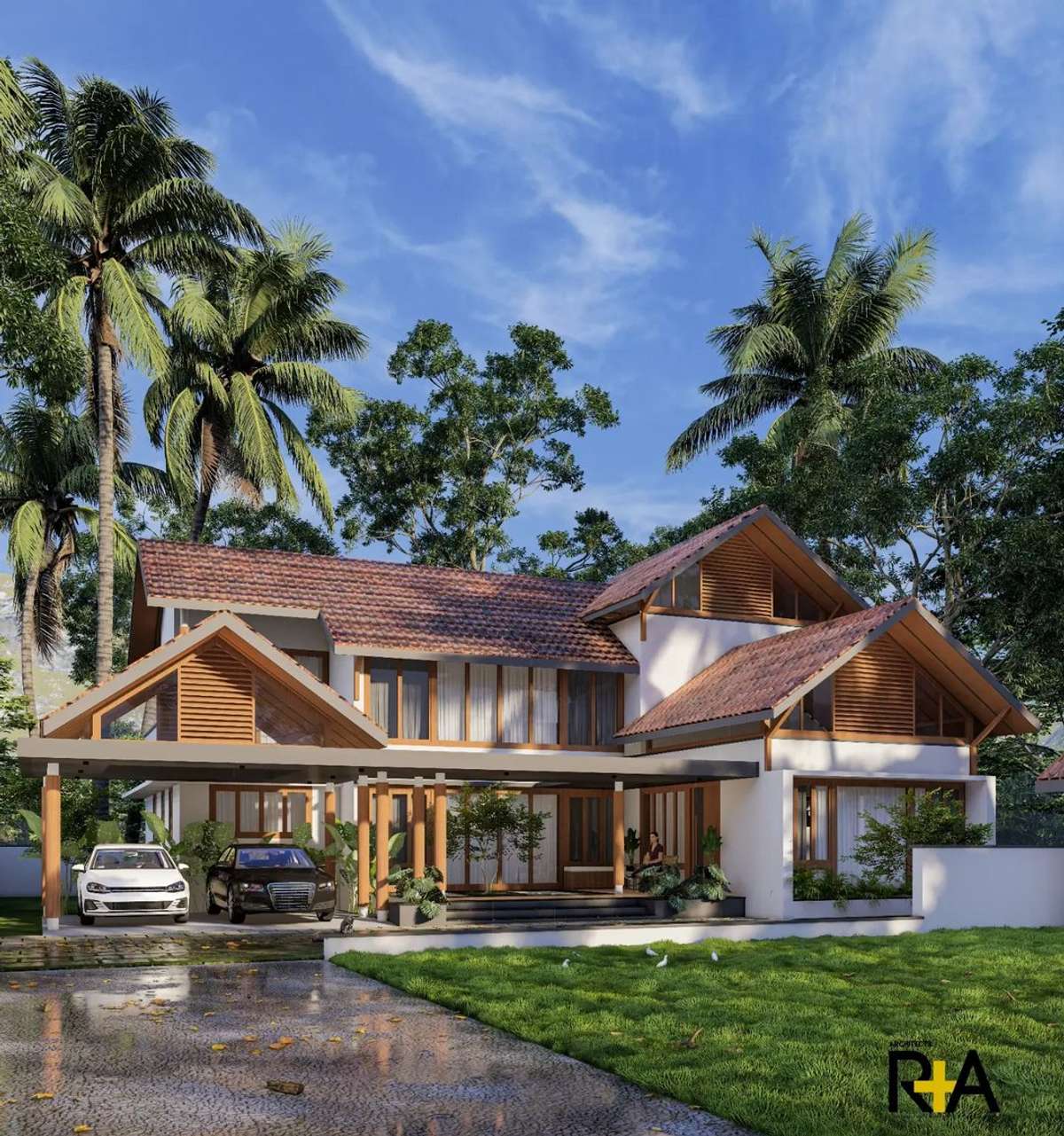 Grade R House Project Modern House Designs in Kerala | R+A Architects Projects